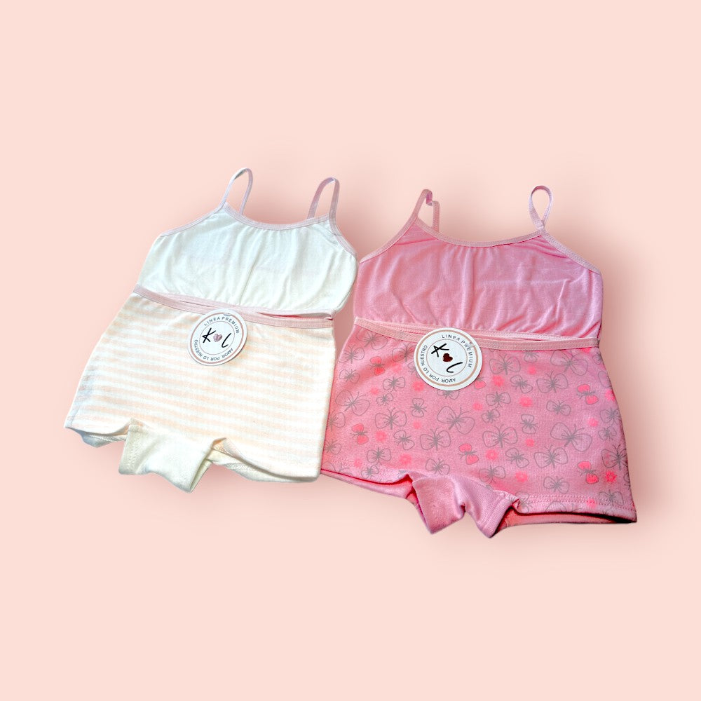 PACK DE 3 CONJUNTOS DE NIÑA EN ALGODON CON ESTAMPADOS HERMOSOS + 🎁 ENVIO GRATIS!