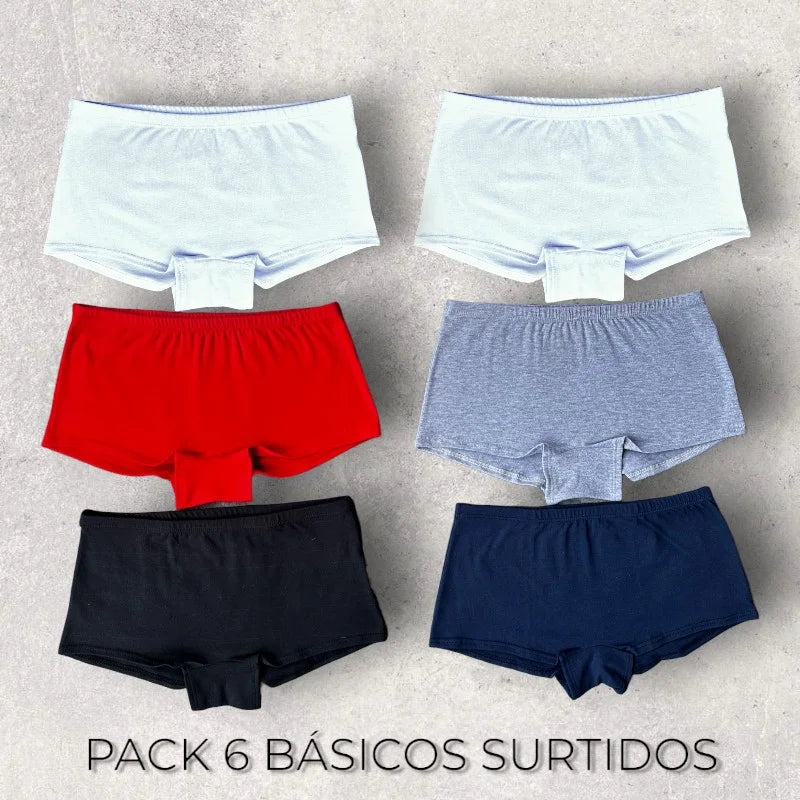 PACK DE 6 CACHETEROS EN ALGODON SUPER COMODOS + 🎁 ENVIO GRATIS!