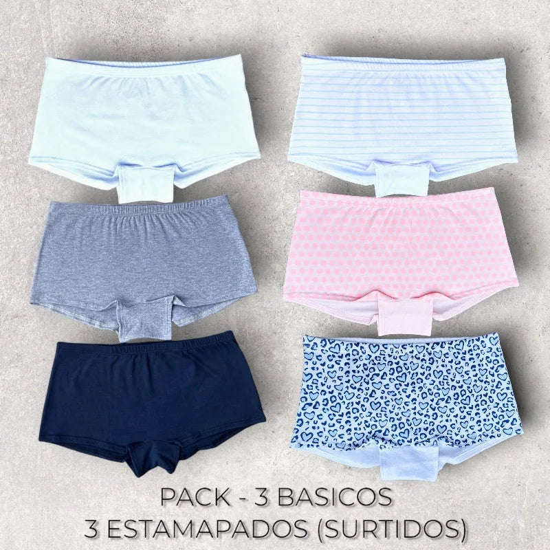 PACK DE 6 CACHETEROS EN ALGODON SUPER COMODOS + 🎁 ENVIO GRATIS!